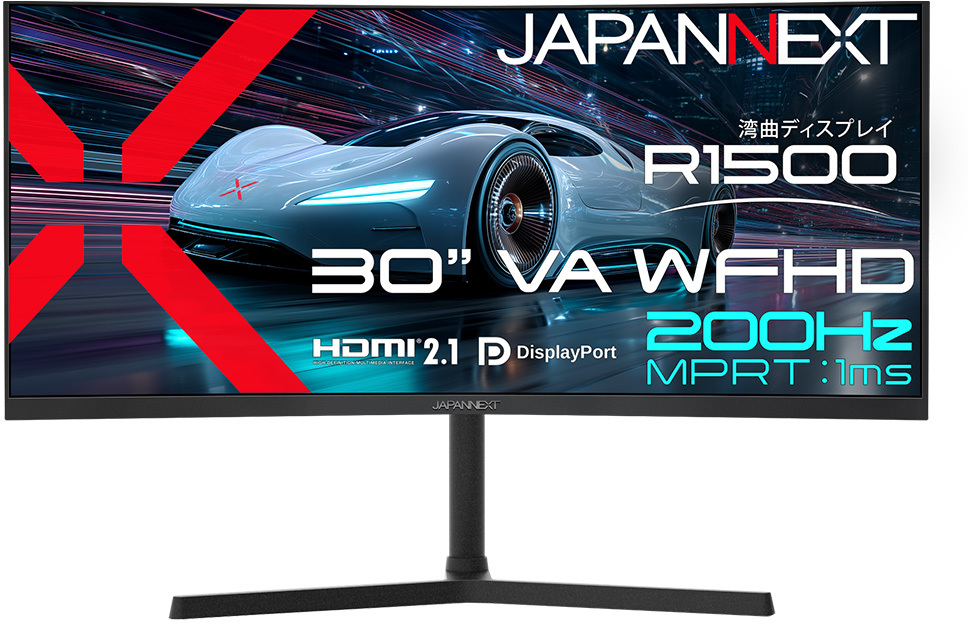 WFHD�Ή� 30�^�t���f�B�X�v���C/HDMI×2�ADP×2/�u���b�N/�X�s�[�J�[/2�N�ۏ� JN-VC30G200WF