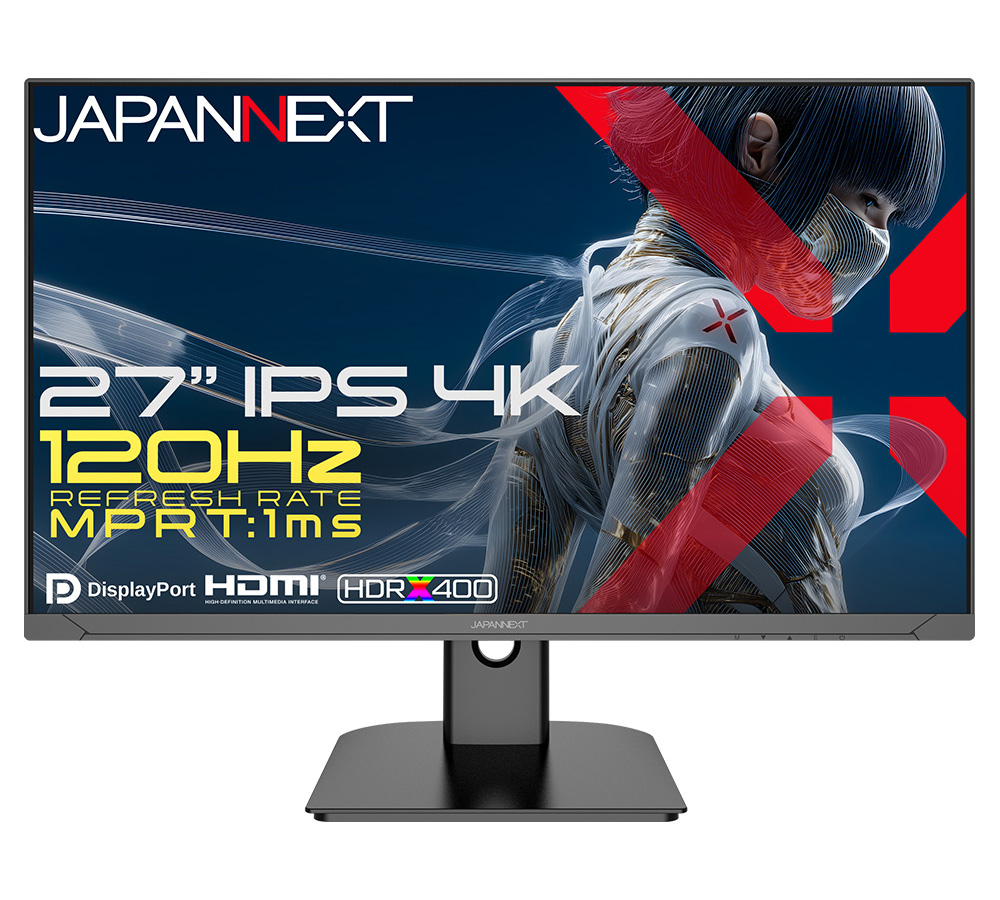 4K�Ή� 27�^�t���f�B�X�v���C/HDMI×2�ADP×2/�u���b�N/�X�s�[�J�[/2�N�ۏ� JN-Ei27G120U2