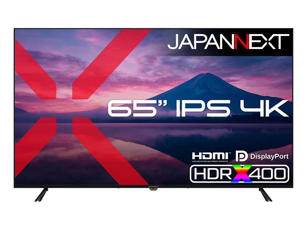 4K�Ή� 65�^�t���f�B�X�v���C/HDMI×2�ADP×2/�u���b�N/�X�s�[�J�[/2�N�ۏ� JN-IPS65U