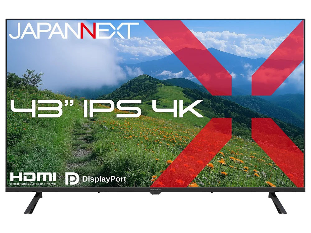4K�Ή� 43�^�t���f�B�X�v���C/HDMI×2�ADP×2/�u���b�N/�X�s�[�J�[/2�N�ۏ� JN-IPS43U