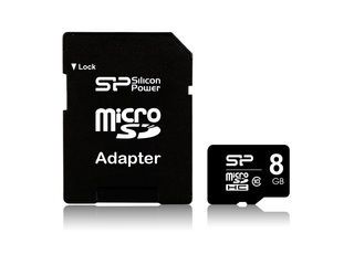 納期ご注文後約2カ月 microSDHCカード 8GB Class10/クラス10 （SDアダプター付） SP008GBSTH010V10SP