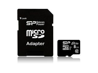 【納期10月下旬】microSDHCカード 8GB Class10/クラス10 UHS-1対応 SP008GBSTHBU1V10SP