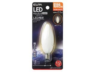 【在庫限り】LDC1L-G-E12-G311 LED装飾電球シリーズ(シャンデリア球タイプ)口金E12・電球色
