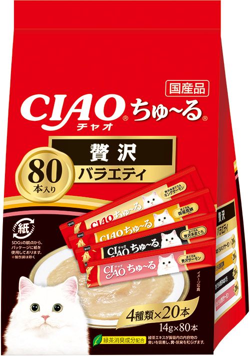 CIAO ちゅ〜る 贅沢バラエティ 14g×80本