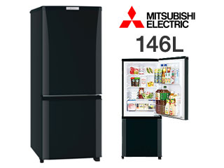 MR-P15C-B 冷蔵庫 【146L】(サファイアブラック) 【 ムラウチドットコム 】