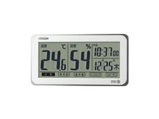 8RD206-A03 ライフナビD206A 掛置兼用デジタル温・湿度計(時計付き）