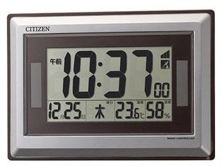 8RZ182-019 ソーラー電波電源時計 掛け置き兼用 光発電/クオーツ