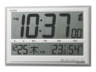 【納期8/末】8RZ199-019 電波時計 掛置兼用 石膏ボード対応壁掛金具付
