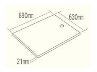 洗濯機用補強板 890×630mm TW-R890 【 ムラウチドットコム 】