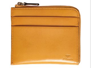 Zip wallet／L字型ジップ財布　【イエロー】