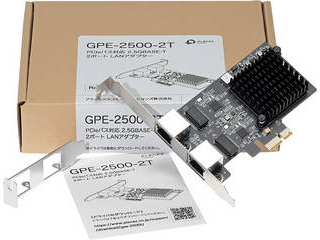 PCIeoXΉ 2.5GBASE-T 2|[g LANA_v^[ GPE-2500-2TɂĂ̊zE]ER~iN`R~jLB
