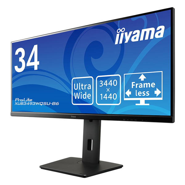 UWQHD�Ή� 34�^�t���f�B�X�v���C/HDMI�ADisplayPort/�u���b�N/�X�s�[�J�[/IPS����/���~ XUB3493WQSU-B6