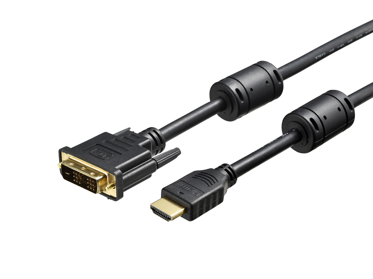 HDMI�FDVI�ϊ��P�[�u�� �R�A�t 5.0m �u���b�N BSHDDV50BK