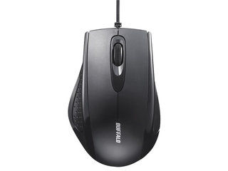 有線 3ボタン IR光学式マウス ブラック BSMRU050BK