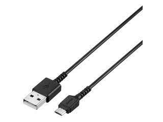 USB microB�P�[�u�� �X���� 1.0m �u���b�N BSMPCMB110BK