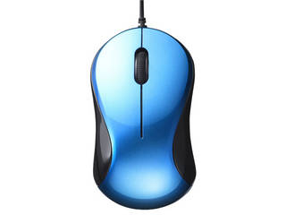 �L��BlueLED���w���}�E�X �É� 3�{�^�� BSMBU100BL �u���[