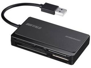 USB2.0 マルチカードリーダー UHS-I 対応ケーブル収納モデル ブラック BSCR500U2BK