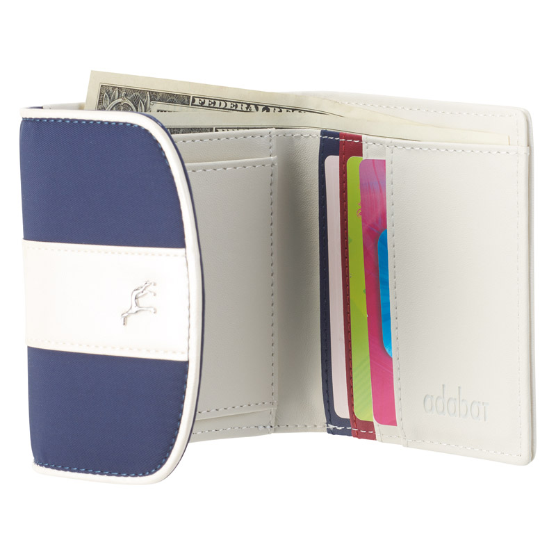 アダバッド レディス三つ折り財布 ネイビー - ムラウチドットコム