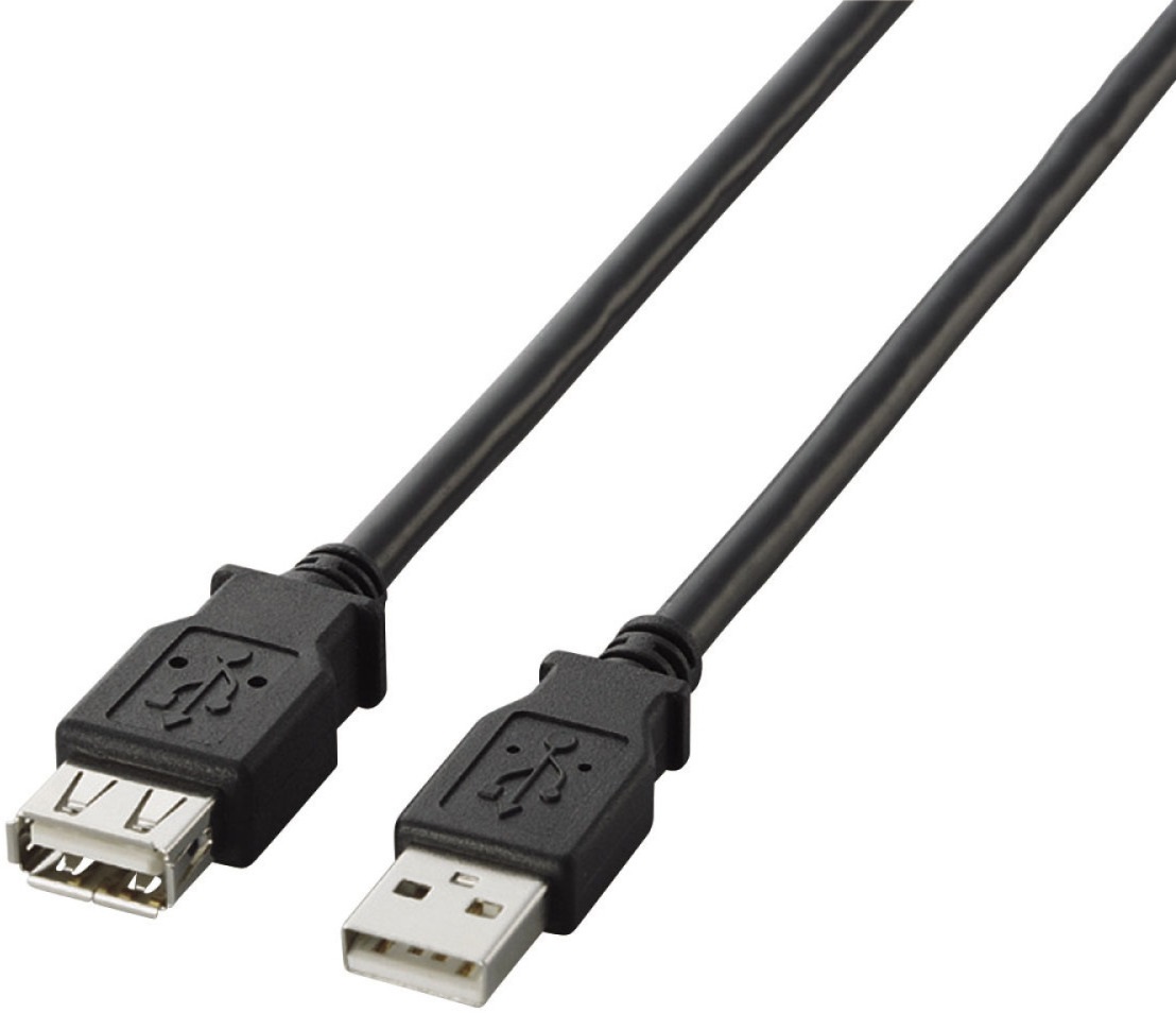 USB2.0���� �����P�[�u�� A�^�C�v/2.0m(�u���b�N) U2C-E20BK