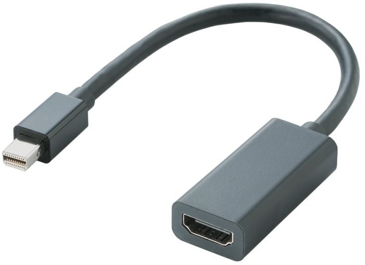 Mini DisplayPort�ϊ��A�_�v�^/forAPPLE/HDMI/�u���b�N AD-MDPHDMIBK