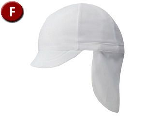 体育 フラップ付き体操帽子(取り外しタイプ) ホワイト(01) F