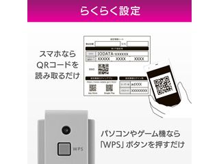 Web限定モデル Wi-Fi 6(11ax)対応無線LANルーター 4804+574Mbps 2.5Gbps WN-DAX5400QR/E