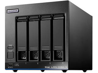I・O DATA アイ・オー・データ 10GbE & マルチギガビット Linux 法人4ドライブNAS 32TB (5年保証・データ復旧) HDL4-XA32B