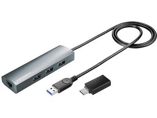 USBハブ搭載ギガビットLANアダプター(変換アダプター付き) US3-HB3ETG2/C
