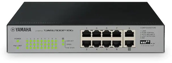 YAMAHA ヤマハ シンプルL2 PoEスイッチ SWR2100P-10G - ムラウチドットコム