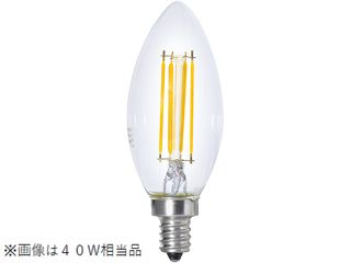 LDC2LC25WE12T2 LEDシャンデリア形電球 口金E12 フィラメントタイプ 25W相当 電球色 クリア