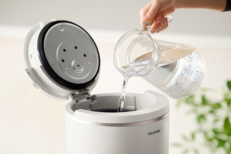 IRIS OHYAMA アイリスオーヤマ AHM-MHU40A-H スチーム式加湿器 400ml