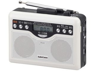 CAS-381Z　AudioComm デジタル録音ラジオカセット　07-9886