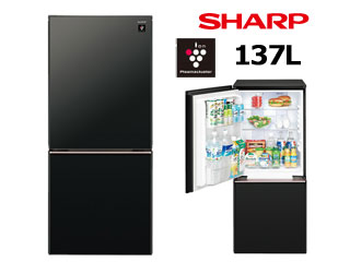 □ SJ-GD14D-B プラズマクラスター搭載 冷蔵庫 つけかえどっちもドア