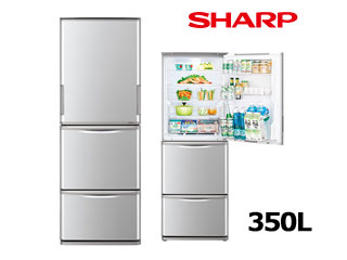 ベビーグッズも大集合 F785【送料込み◎SHARP】冷蔵庫 SJ-W351D-S