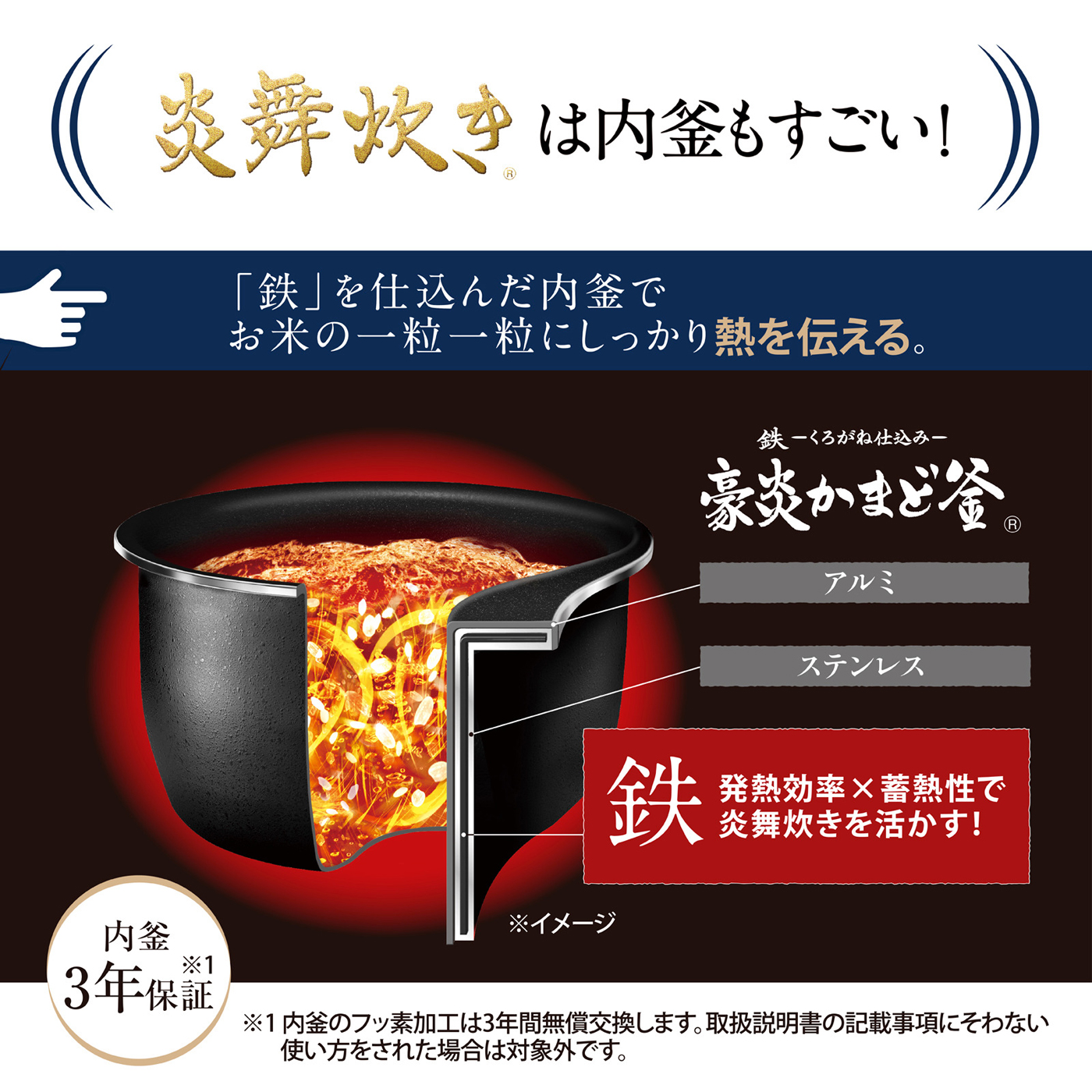 ZOJIRUSHI 象印 NW-NB10-BZ(スレートブラック) 圧力IH炊飯ジャー 炎舞