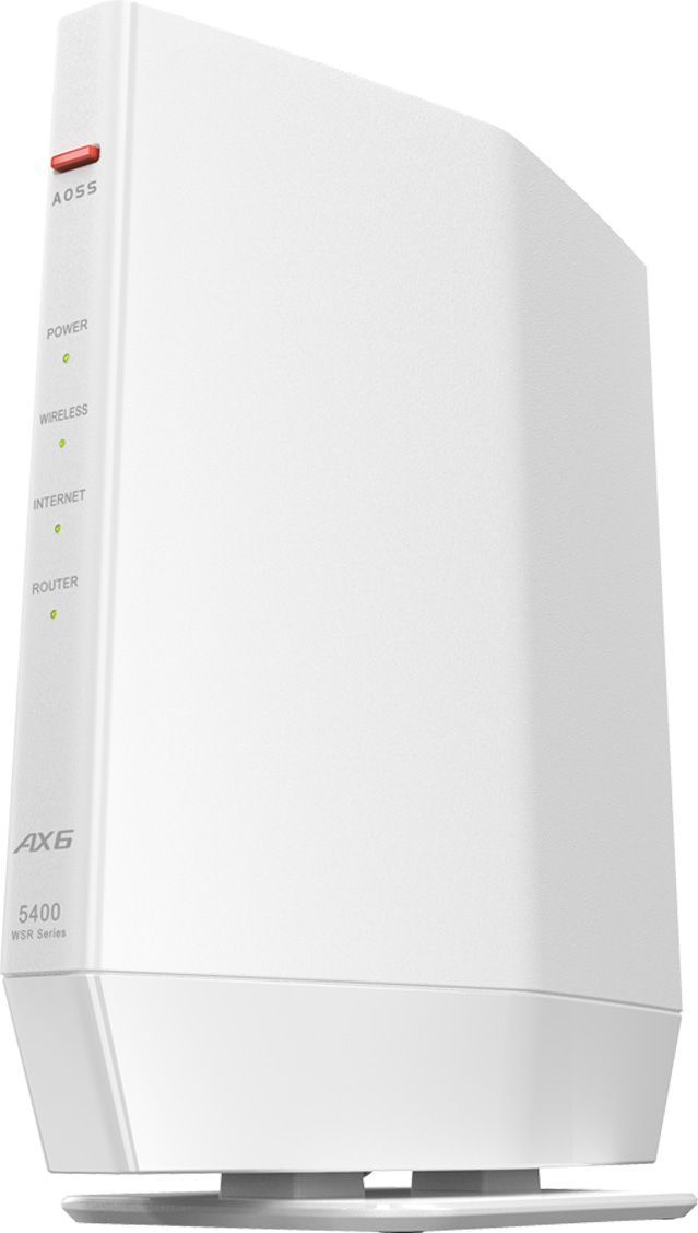 Wi-Fi 6(11ax)対応無線LANルーター 4803+573Mbps IPV6 WSR-5400AX6P/DWH ホワイト