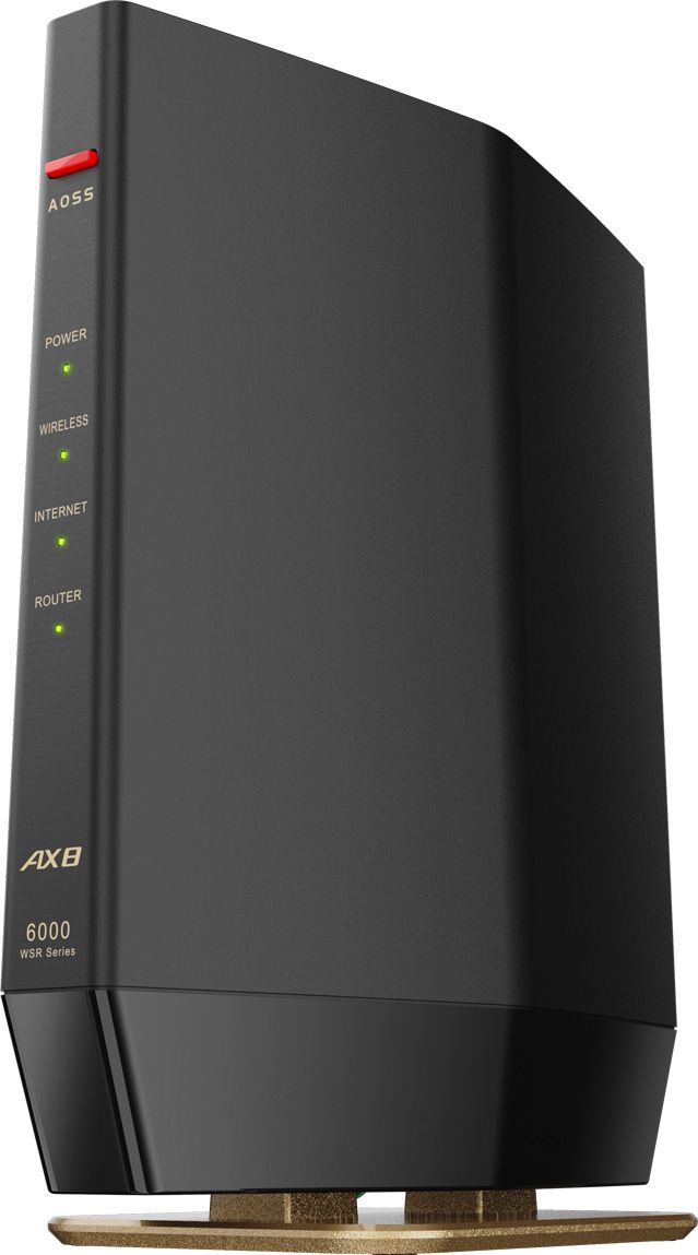 Wi-Fi 6(11ax)対応無線LANルーター 4803+1147Mbps IPV6 WSR-6000AX8P/DMB マッドブラック