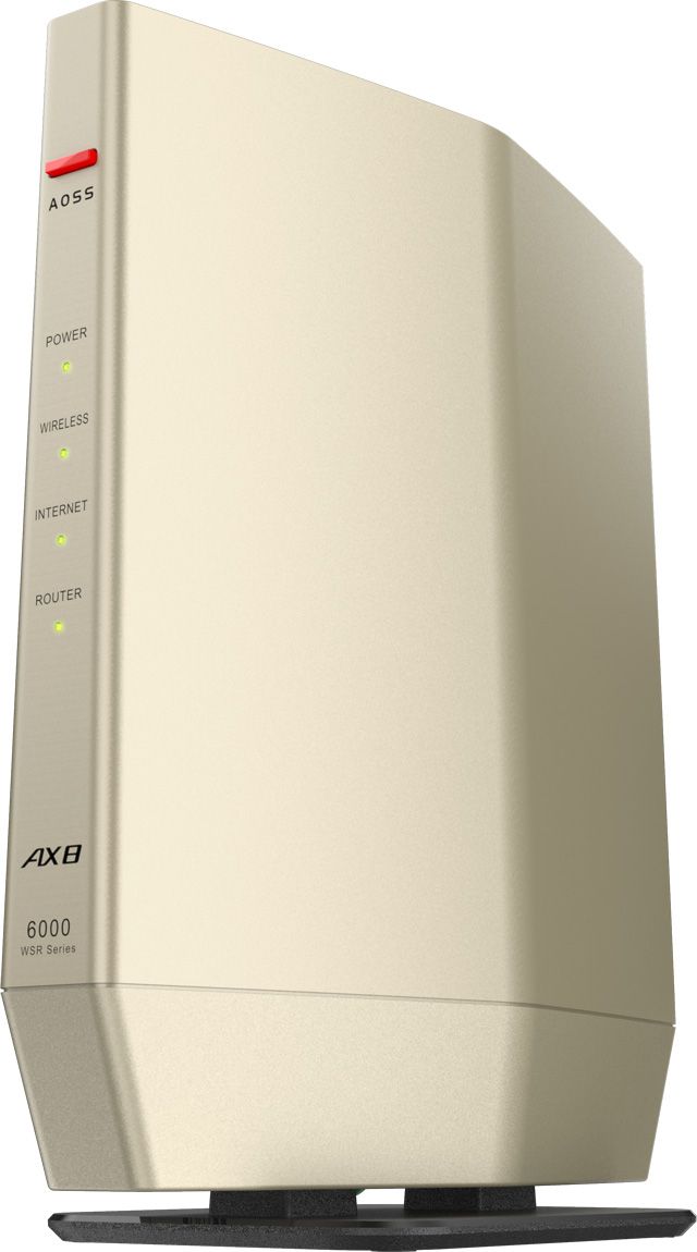 Wi-Fi 6(11ax)対応無線LANルーター 4803+1147Mbps IPV6 WSR-6000AX8P/DCG シャンパンゴールド