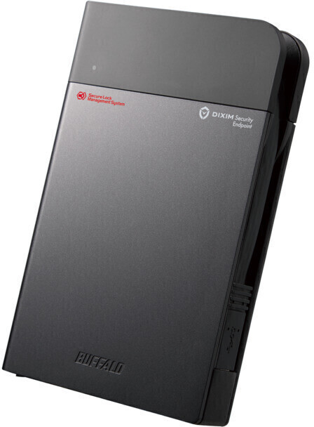 BUFFALO セキュリティポータブルSSD SSDS-PZ1.0EV BUFFALO バッファロー 法人向け 強制暗号化 ウイルスチェック 耐衝撃