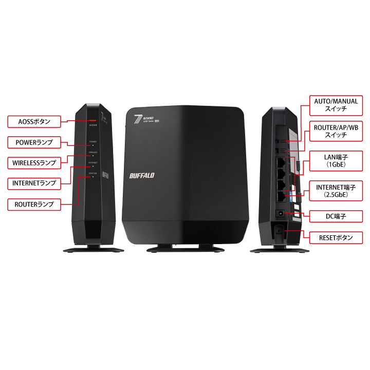 BUFFALOルーター WSR-5400XE6 : Wi-Fiルーター : AirStation | バッファロー