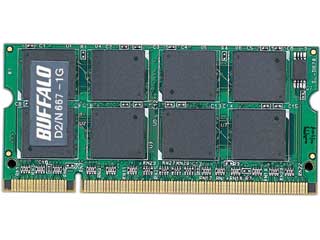 D2/N667-1G�@DDR2 667MHz PC2-5300 200pin S.O.DIMM 1GB�ɂ��Ă̊��z�E�]���E���R�~�i�N�`�R�~�j�����L�����������B