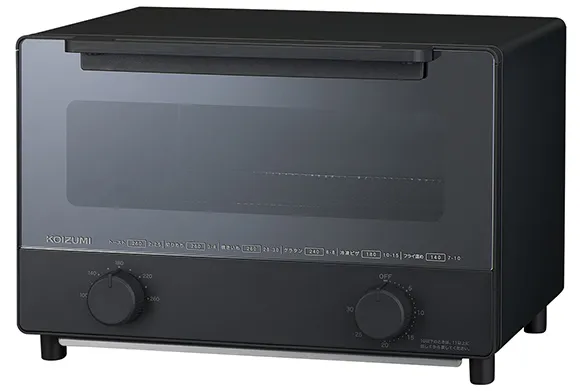 【「焼く」だけじゃない、毎日使いたくなる一台】KOIZUMI  オーブントースター KOS-1301/K  深型・浅型プレート付 送料無料 9,780円（税込）
