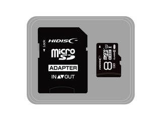 microSDHCカード 8GB CLASS10 UHS-1対応 高速転送 Read70 HDMCSDH8GCL10JP3 ※SD変換アダプタ付き