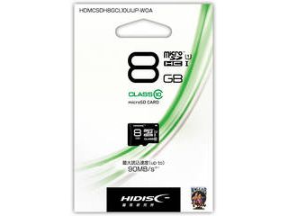 マイクロSDHCカード 8GB UHS-1 Class10 HDMCSDH8GCL10UIJP-WOA