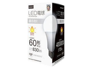 HIDISC LED電球(一般電球60形相当) 昼白色 HDLED60W5000K