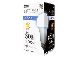 HIDISC LED電球(一般電球60形相当) 昼光色 HDLED60W6500K