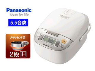 SR-HD102-W IHジャー炊飯器【5.5合炊き】(ホワイト) 【 ムラウチドット