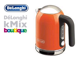 DeLonghi デロンギ kMix 電気ケトル SJM010J-OR オレンジ Amazon | DeLonghi kMix(ケーミックス) ブティック 電気ケトル
