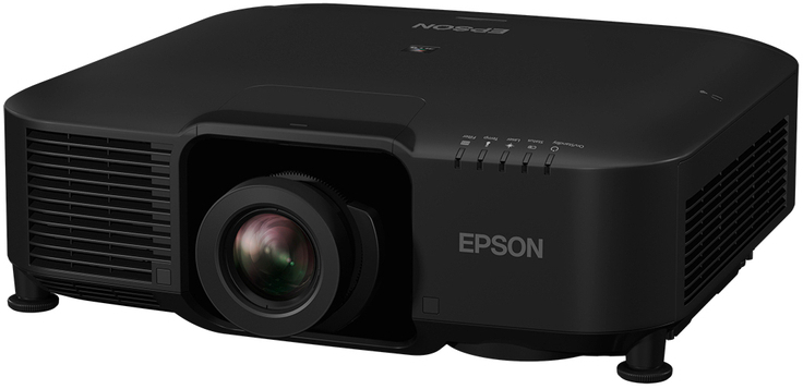 EPSON エプソン ビジネスプロジェクター/高輝度モデル/レーザー光源/8000lm/2軸シフト4K/レンズ別売/黒モデル EB-PQ2008B