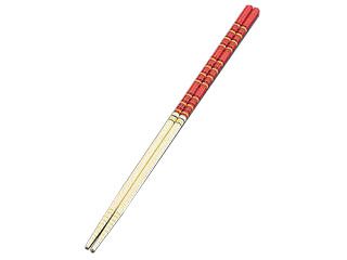 竹製　歌舞伎菜箸　赤 33cm